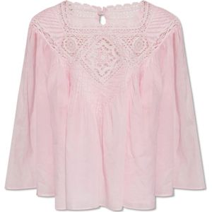 Isabel Marant, Dames, Blouses & Shirts, Roze, Maat: S Katoen,
