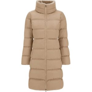 Herno, Dames, Mantels, Beige, Maat: L Satijn,
