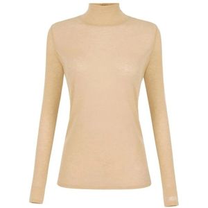 Elisabetta Franchi, Dames, Tops, Beige, Maat: XS Jersey,
