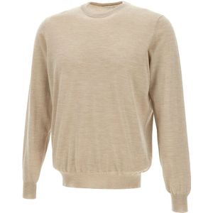 Filippo De Laurentiis, Heren, Truien, Beige, Maat: S Wol,