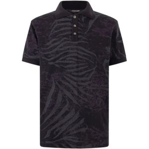 Roberto Cavalli, Heren, Tops, Zwart, Maat: S Katoen,