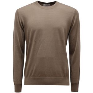 Paolo Pecora, Heren, Truien, Bruin, Maat: M Zijde,