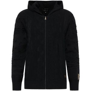 Carlo Colucci - Edizione Vest met Capuchon Copello - Hoodie - Zwart