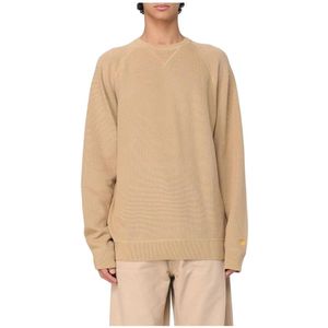 Carhartt Wip, Heren, Sweatshirts & Hoodies, Bruin, Maat: S