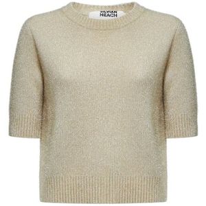 Silvian Heach, Dames, Truien, Geel, Maat: XS Poliester,