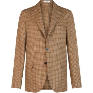 Boglioli, Heren, Jassen, Beige, Maat: S Flanel,
