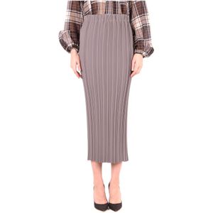 Alysi, Dames, Rokken, Grijs, Maat: 2XS