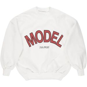 Philippe Model, Dames, Sweatshirts & Hoodies, Wit, Maat: S Katoen,