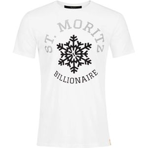 Billionaire, Heren, Tops, Wit, Maat: 2XL Katoen,