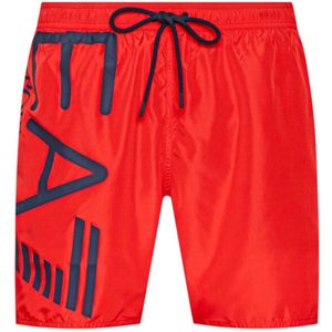 Emporio Armani Ea7, Heren, Badkleding, Rood, Maat: L
