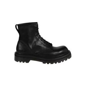 Premiata Veterschoenen Enkellaarsjes Volanato , Black , Heren , Maat: 40 EU