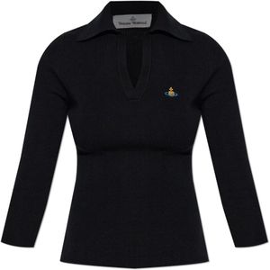 Vivienne Westwood, Dames, Tops, Zwart, Maat: M Katoen,