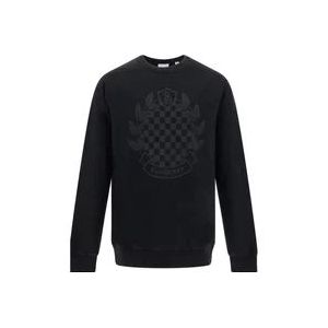 Burberry Zwarte Katoenen Sweatshirt met Lange Mouwen , Black , Heren , Maat: L