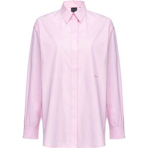 Pinko, Dames, Blouses & Shirts, Roze, Maat: M Katoen,