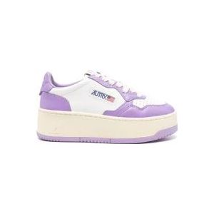 Autry Paarse Sneakers met Lila Accenten , Purple , Dames , Maat: 35 EU