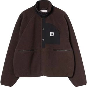 Carhartt Wip, Dames, Jassen, Bruin, Maat: M Fleece,