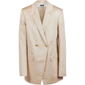 Mauro Grifoni, Dames, Jassen, Beige, Maat: XS Denim,