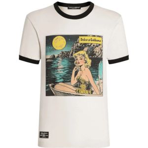 Dolce & Gabbana, Heren, Tops, Wit, Maat: XL Katoen,