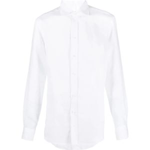 Ralph Lauren, Heren, Overhemden, Wit, Maat: S Linnen,