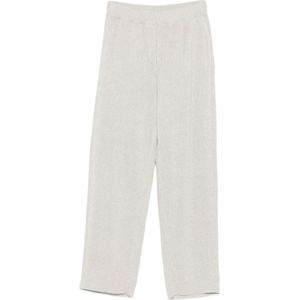 Brunello Cucinelli, Dames, Broeken, Grijs, Maat: L