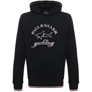 Paul & Shark, Heren, Sweatshirts & Hoodies, Blauw, Maat: XS Katoen,