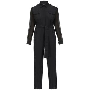 Pinko, Dames, Jumpsuits & Playsuits, Zwart, Maat: S