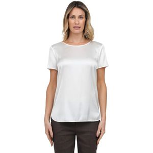 Max Mara, Dames, Tops, Wit, Maat: XL Zijde,