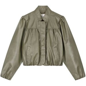 Fabienne Chapot, Dames, Jassen, Groen, Maat: XS Leer,
