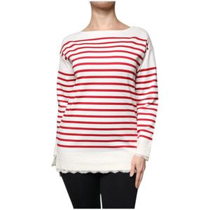 Dolce & Gabbana, Dames, Tops, Veelkleurig, Maat: XS Katoen,