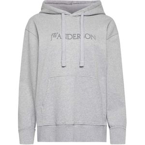 JW Anderson, Dames, Sweatshirts & Hoodies, Grijs, Maat: S Katoen,