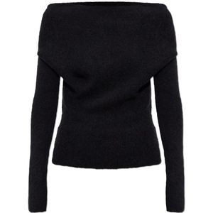 Rick Owens, Dames, Truien, Zwart, Maat: L Wol,