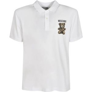 Moschino, Heren, Tops, Wit, Maat: M