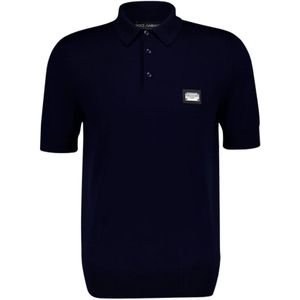 Dolce & Gabbana, Heren, Tops, Blauw, Maat: S Wol,