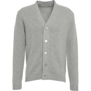 Daniele Fiesoli, Heren, Truien, Grijs, Maat: 2XL Kasjmier,