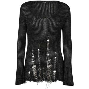 Dondup, Dames, Truien, Zwart, Maat: XS Wol,