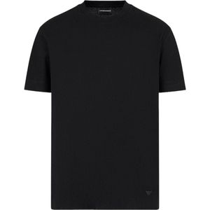 Emporio Armani, Heren, Tops, Zwart, Maat: 2XL Katoen,