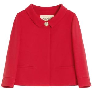 Valentino Garavani, Dames, Jassen, Rood, Maat: XS Zijde,