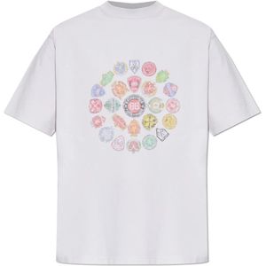 Balenciaga, Heren, Tops, Wit, Maat: L Katoen,