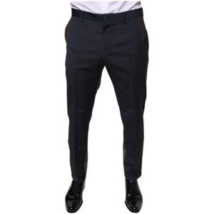 Dolce & Gabbana, Heren, Broeken, Zwart, Maat: L Wol,