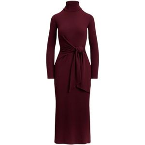 Ralph Lauren, Dames, Jurken, Rood, Maat: S Katoen,