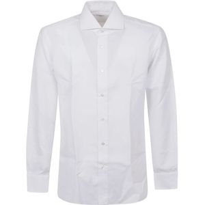 Buonamassa, Heren, Overhemden, Wit, Maat: 4XL Katoen,