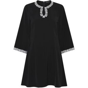 Bruuns Bazaar, Dames, Jurken, Zwart, Maat: S Poliester,