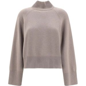 Brunello Cucinelli, Dames, Truien, Bruin, Maat: L Kasjmier,