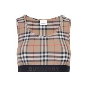 Burberry Tops , Beige , Dames , Maat: XS