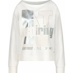 Via Appia Due, Dames, Sweatshirts & Hoodies, Wit, Maat: 3XL