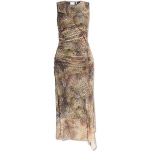 Gestuz, Dames, Jurken, Beige, Maat: S Leer,