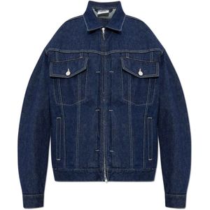 Vetements, unisex, Jassen, Blauw, Maat: XS Denim,
