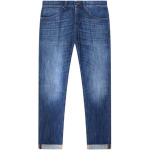 Dondup, Heren, Jeans, Blauw, Maat: W32 Katoen,