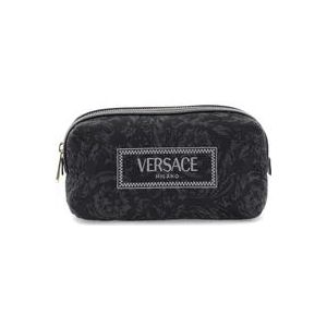 Versace Barocco Jacquard Beauty Case , Black , Dames , Maat: ONE Size