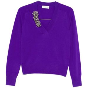 Dries Van Noten, Dames, Truien, Paars, Maat: S